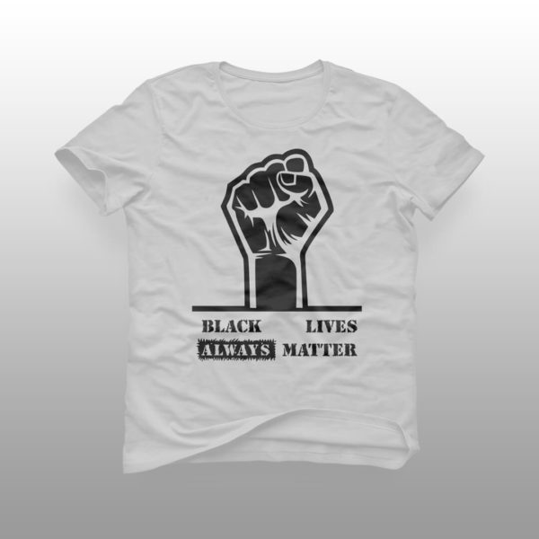 camiseta black lives matter branca